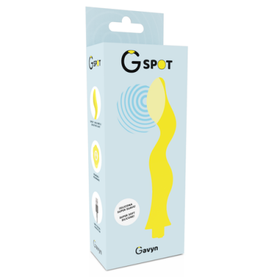 Embalagem azul clara para vibrator G SPOT amarelo da marca Gavyn