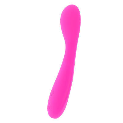 Vibrador cor-de-rosa em fundo branco