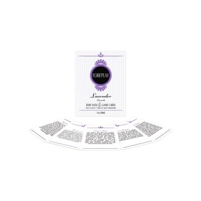 Cartas de baralho FOREPLAY Lavender com caixa branca e detalhes roxos