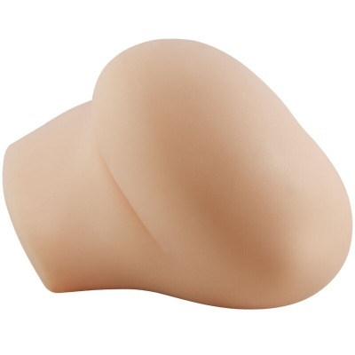 Produto em silicone cor pele com forma arredondada