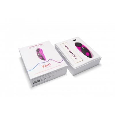 Dispositivo preto e rosa Love To Love Ferri em embalagem branca