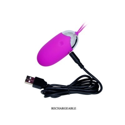 Dispositivo eletrônico rosa recarregável com cabo USB preto
