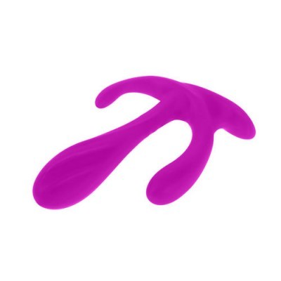 Produto de silicone roxo ergonómico com design curvado