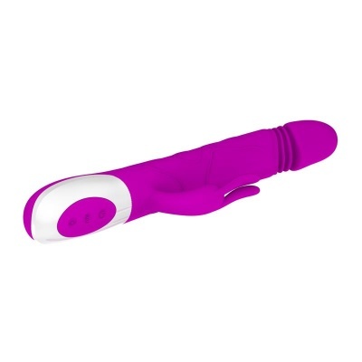 Vibrador roxo com botões brancos