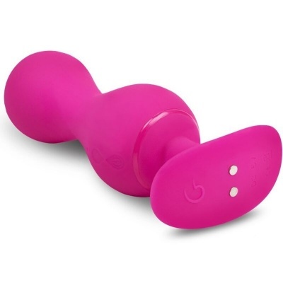 Produto cor-de-rosa de silicone com base alargada e botões