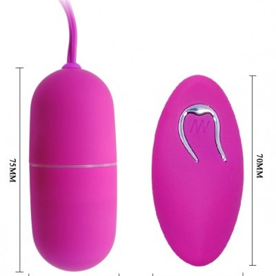 Dois dispositivos fúcsias de silicone, um com cabo e outro com detalhe prateado