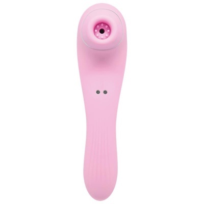 Dispositivo eletrônico rosa com design ergonómico e sensores