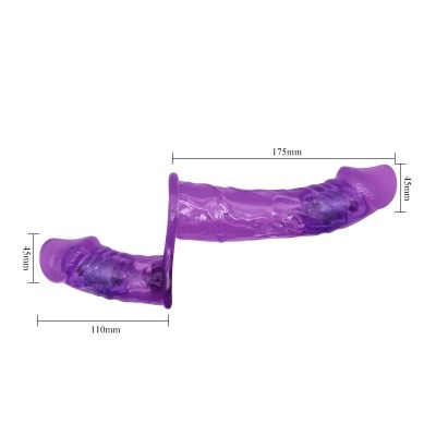Produto roxo comprido com dimensões 110mm x 45mm e 175mm x 45mm