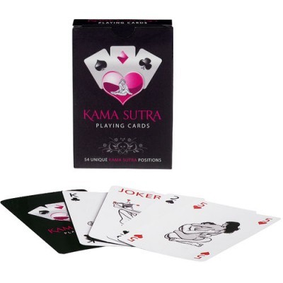 Baralho Kama Sutra cartas com caixa preta e cartas ilustradas