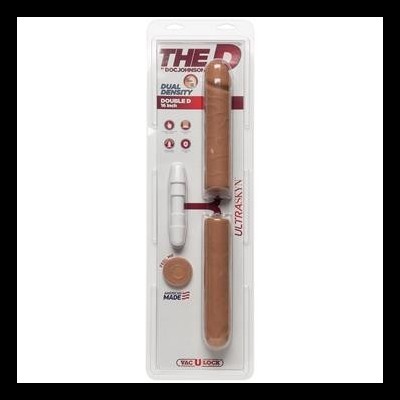 Conjunto de dois vibradores cor de pele em embalagem plástica branca transparente