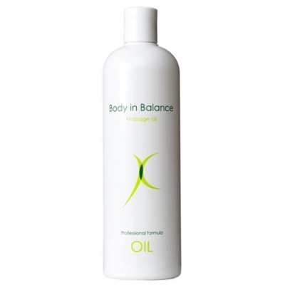 Garrafa branca de óleo de massagem Body in Balance