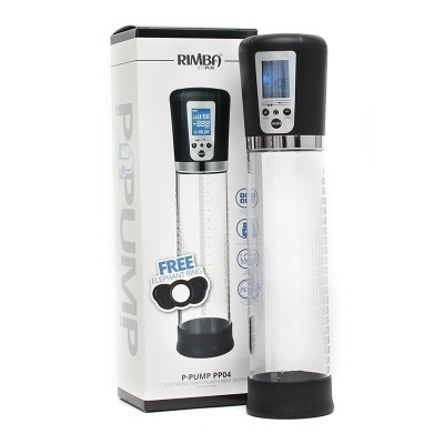 Bomba a vácuo transparente com visor digital e embalagem