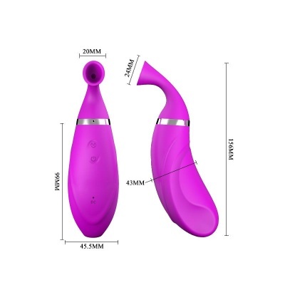 Produto rosa em silicone com detalhes metálicos e botões
