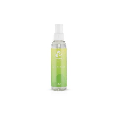 Frasco de spray transparente com rótulo verde claro e texto 'DUALCLEANER' 150 ml