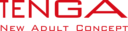 Logótipo TENGA em vermelho com texto Smart AIR