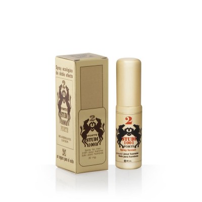 Spray ecológico Studio 1001 Sport 2 em embalagem creme e caixa creme