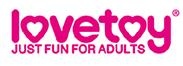 logotipo lovetoy rosa com slogan JUST FUN FOR ADULTS em fundo branco