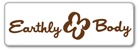 Logótipo Earthly Body em castanho com fundo branco