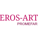 Logotipo EROS-ART PROMOFAR em fundo preto