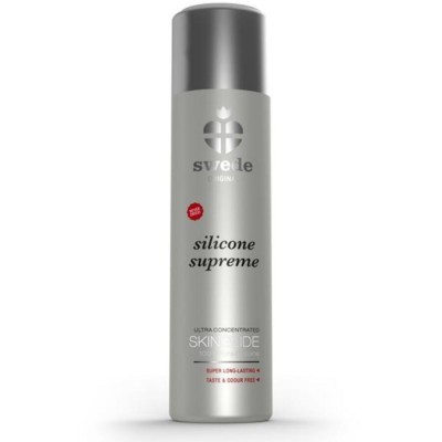 Frasco prateado com tampa cinza de silicone supreme da svredle