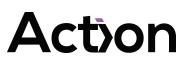 Logótipo preto da marca Acton em fundo branco