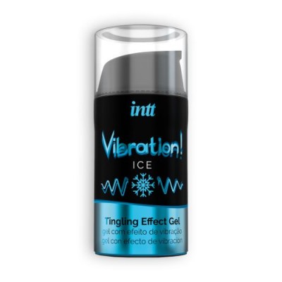 Frasco de gel Vibration ICE da intt com tampa transparente