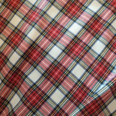 tecido xadrez vermelho branco azul amarelo
