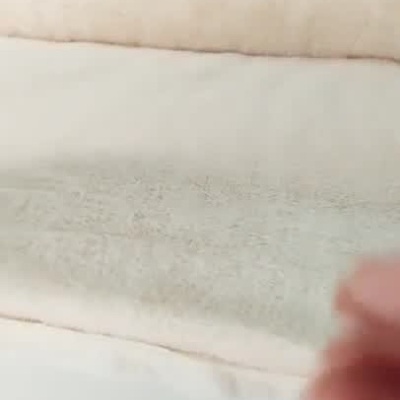 Pelúcia de coelho | Pêlo artificial de coelho|  cor perola