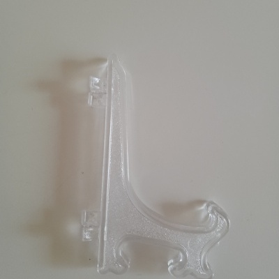 Suporte transparente de plástico para exibir objetos