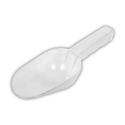 Pá de plástico translúcido com cabo