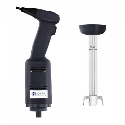 Triturador de alimentos manual preto e prateado com marca ROYAL COZINHA