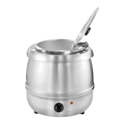 Sopa de chaleira inox com tampa e controlo de temperatura