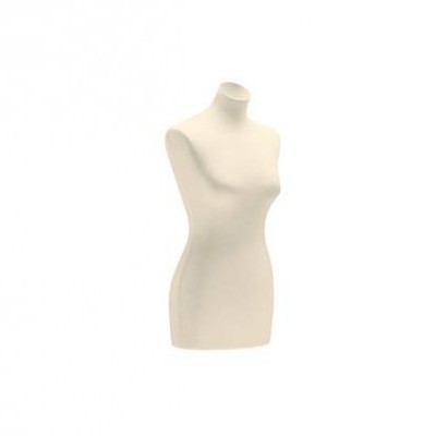 Manequim feminino branco para exibição de roupas