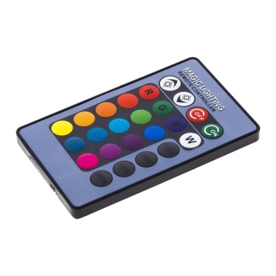 Comando remoto para controlo de iluminação com botões coloridos