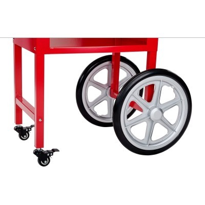 Rodas de carrinho metálico vermelho