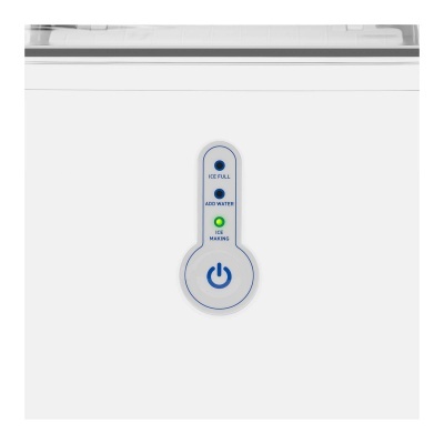 painel de controlo branco com botões e indicadores LED