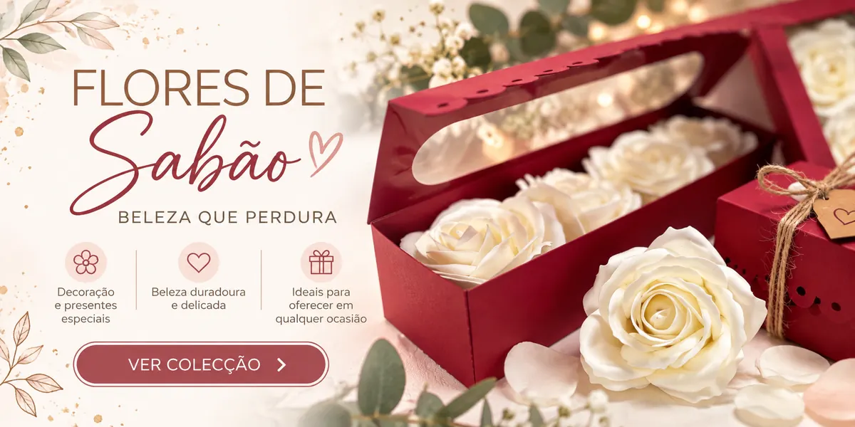 Flores de sabão artesanais