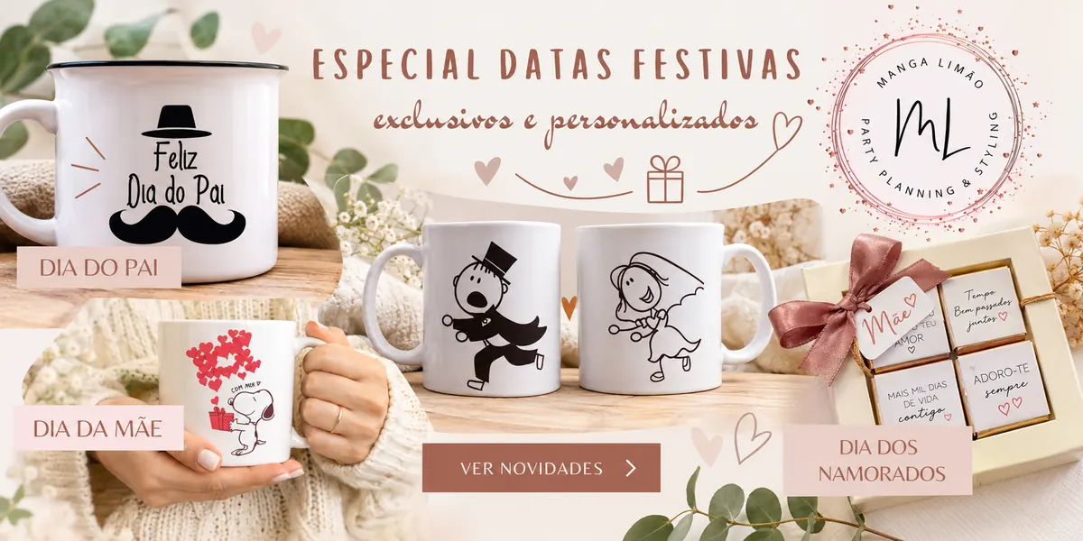 Sugest&otilde;es para datas festivas personalizadas