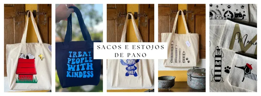 Sacos e estojos de pano personalizados