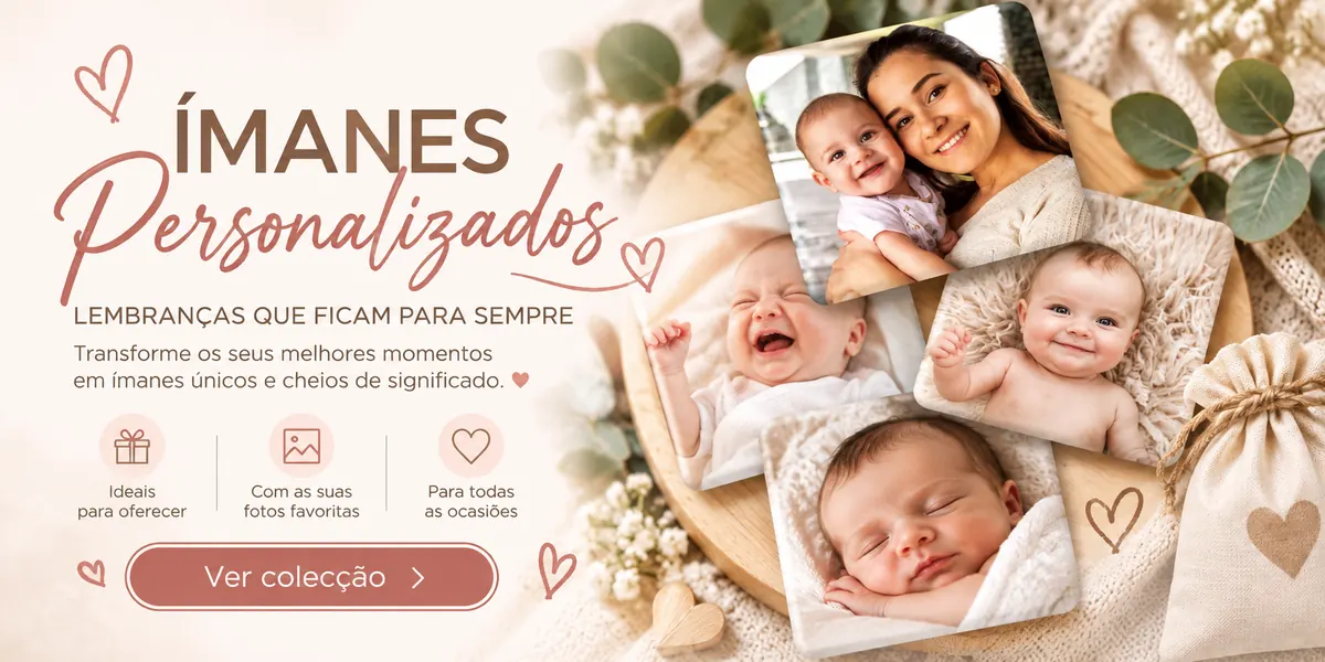 Imanes personalizados para memórias especiais