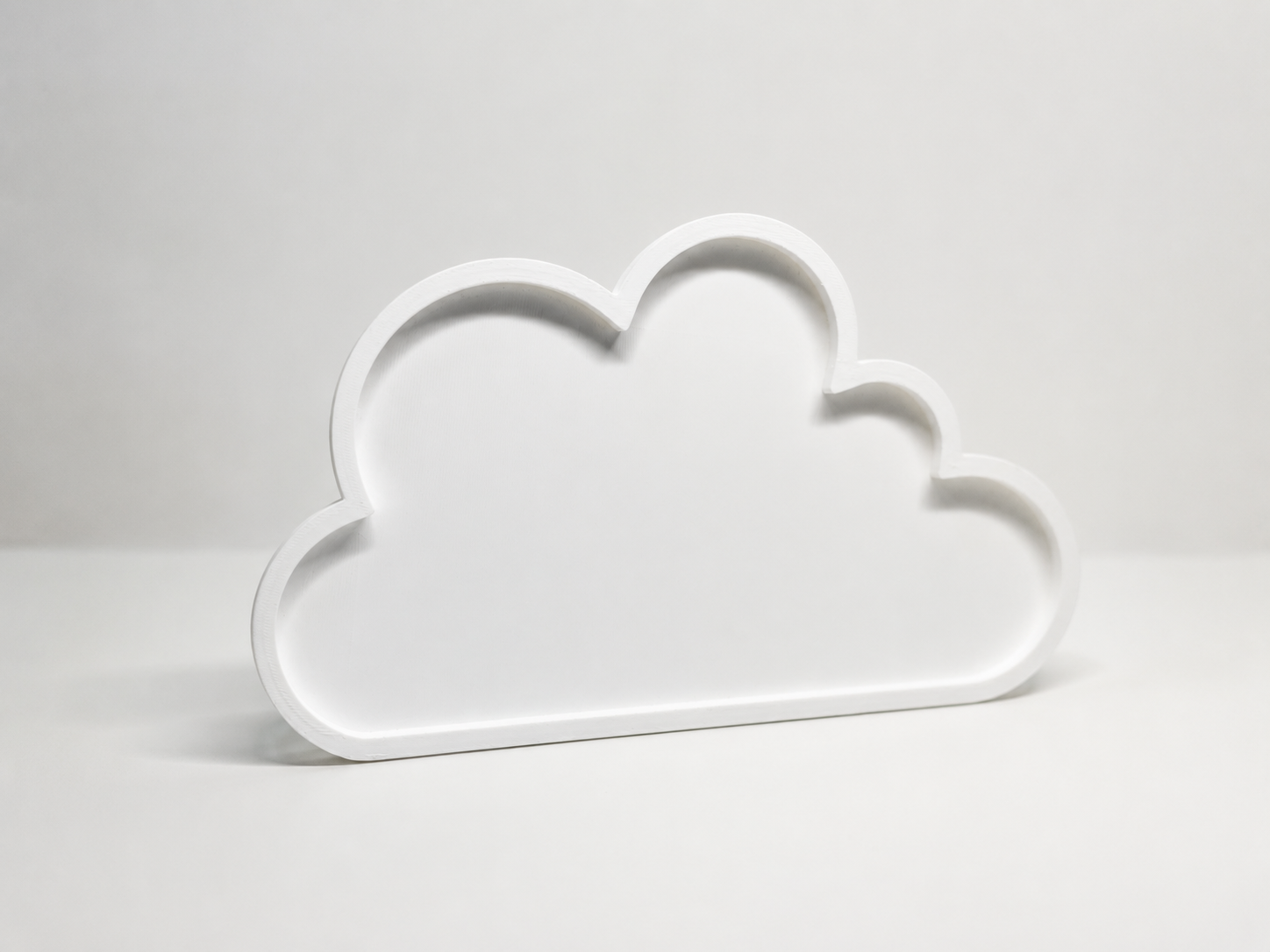 Suporte decorativo em forma de nuvem branco