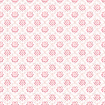 Padrão decorativo floral rosa sobre fundo branco