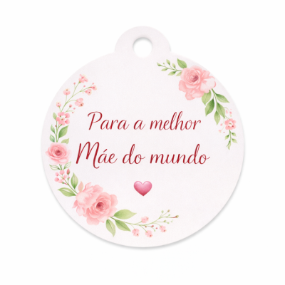 Etiqueta personalizada dia da mãe