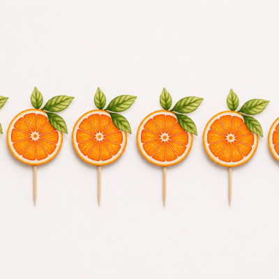 Mini Topos de Bolo Laranja