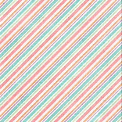 Papel decorativo com riscas diagonais coloridas