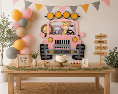 Decoração de Festa Safari, Decoração DIY
