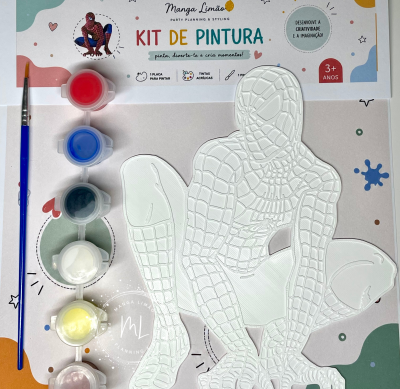 Kit de pintura Homem-Aranha