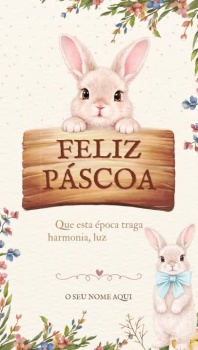Cartão Digital de Páscoa Personalizado em Vídeo | Mensagem com Nome