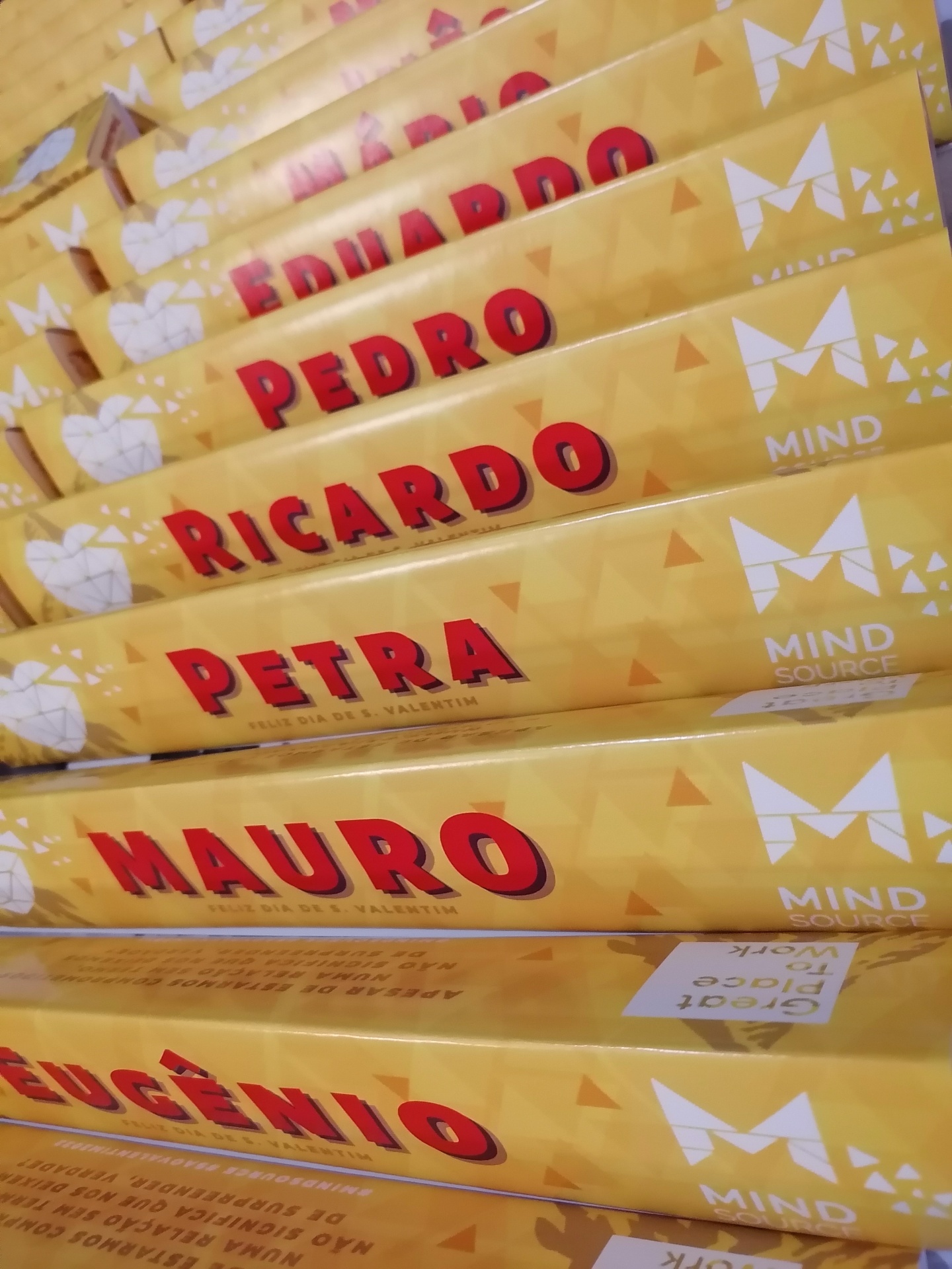 Toblerone Mind Source Dia dos Namorados Personalizado Nome