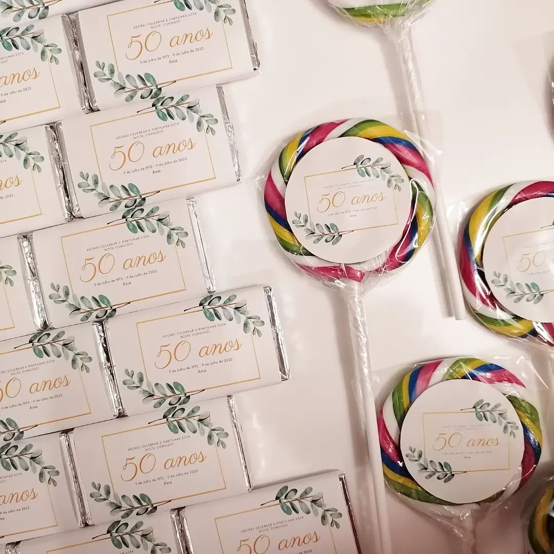 mini chocolates personalizados aniversario verao